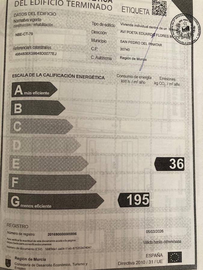 Appartamento Hacienda Bellamar San Pedro del Pinatar Esterno foto